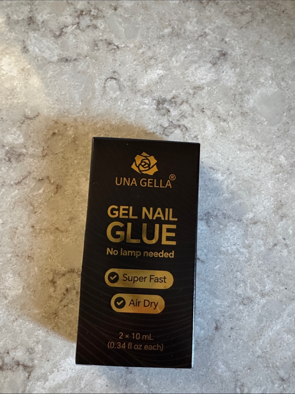 UNA GELLA Black Gel Nail Glue – Super Fast Air Dry